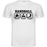 T-shirt handballeur " Manger Dormir Handball | Tee shirt blanc handball masculin