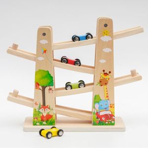 Jouets de rampe avec 6 voitures et garage de piste de course et parking  adapté aux enfants B