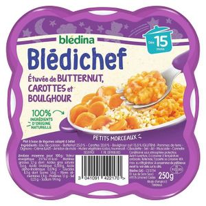 PLATS CUISINÉS BLEDICHEF Butternut carottes et boulghour 250g