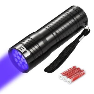 Linkax Lampe Torche UV LED Lampe de Poche Lumière Noire 395nm lum ultraviolet