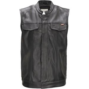 Gilet jacket cut en cuir  " Aigle Live To Ride "  Biker custom eagle vest 