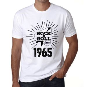 T-SHIRT Homme Tee-Shirt Guitare Et Rock & Roll Depuis 1965
