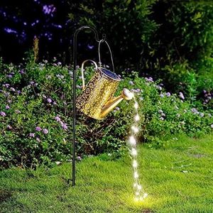 GUIRLANDE D'EXTÉRIEUR Lampe Arrosoir Solaire Deco Jardin  Métal Étanchéi