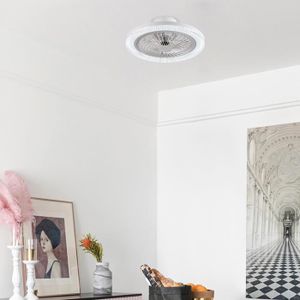 VENTILATEUR DE PLAFOND Lampe à ventilateur invisible SUPFINE - Blanc - LE