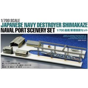 KIT MODÉLISME Maquette Bateau Japanese Navy Destroyer Shimakaze Naval Port Scenery Set - TAMIYA