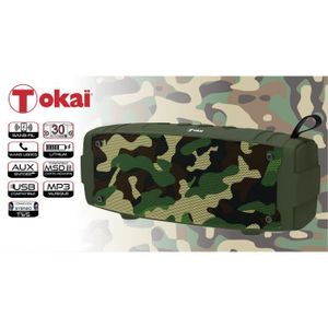 ENCEINTE NOMADE Enceinte portable sans-fil TWS camouflage - TOKAI 