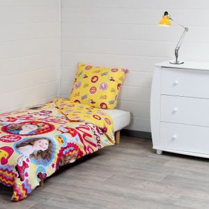 Housse de couette jaune moutarde - Achat / Vente pas cher