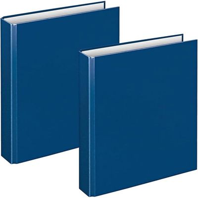 Prophila Album à Timbres 16 Pages, Bandes Cristal, Couverture Bleu Luxe
