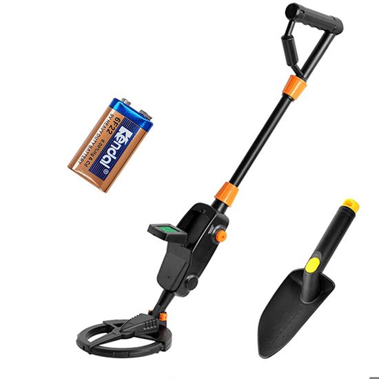 Détecteur De Métaux Pour Enfant - Écran LCD, Bobine étanche, Tige Réglable 66-83 Cm, Pelle Et Râteau Inclus