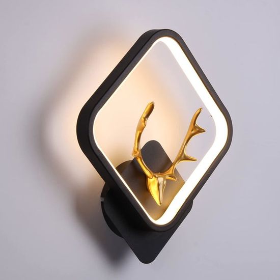 Applique Murale LED Enfant 16W - Forme Bois De Cerf - 3 Températures De Couleur - Interrupteur Intégré - Pour Chambre Enfants