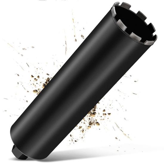 Couronne De Forage Diamantée Pour Carotteuses Avec Turbo De 10 Mm D'épaisseur, L 460 Mm | 152 Mm | Adaptateur SDS-MAX | 1 ¼ UNC | Couronne De Forage à Sec