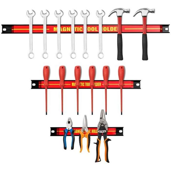 Barres magnétiques barre aimantée pour outils 60cm - garage outils atelier  - Cdiscount Maison