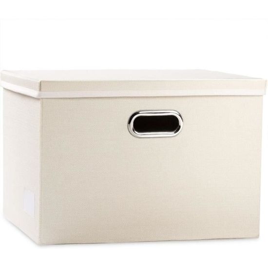 Grand Bac De Rangement Pliable Avec Couvercle [1-Pack] Boîte De ...