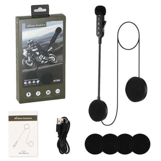 Kit Bluetooth X1 Plus Pour Moto – 2 Intercoms Talkie-Walkie Mains Libres