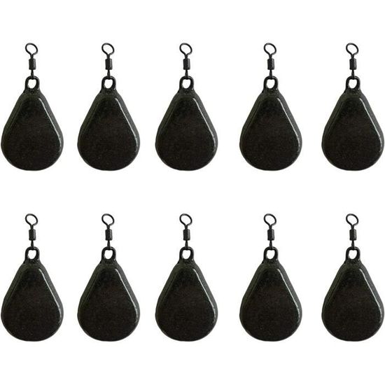 DNA Leisure 10 X plat POIRE carpe mer pêche à la ligne poids 1.5oz 2oz 2.5oz 3oz & 3.5oz toutes les tailles NGT - 2oz