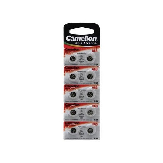 Piles Bouton LR41/AG3 1,5V - Lot De 5, 10, 20... 100 | Pour Montres, Calculatrices, Télécommandes