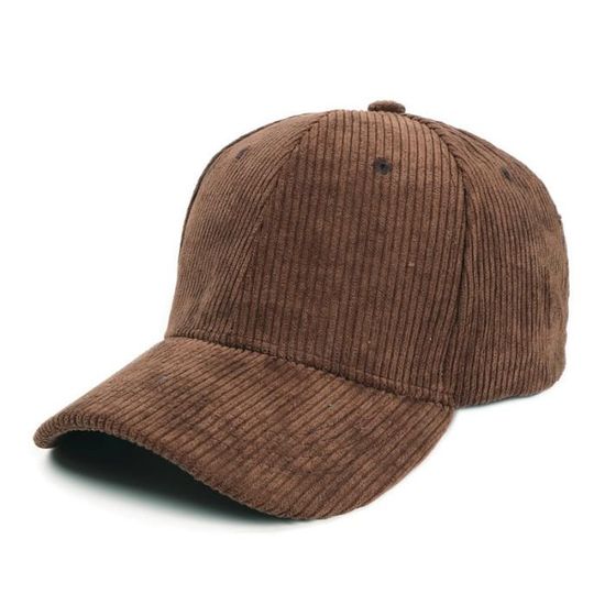 Casquette Baseball En Velours Côtelé - Bonnet Chaud Unisexe Hiver - Imitation Laine D'Agneau, Taille Unique Réglable - Pour Sport, Voyage, Extérieur (Bleu)