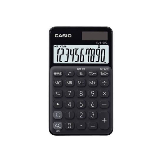 CASIO Calculatrice de poche SL-310UC-BK-S-EC noire