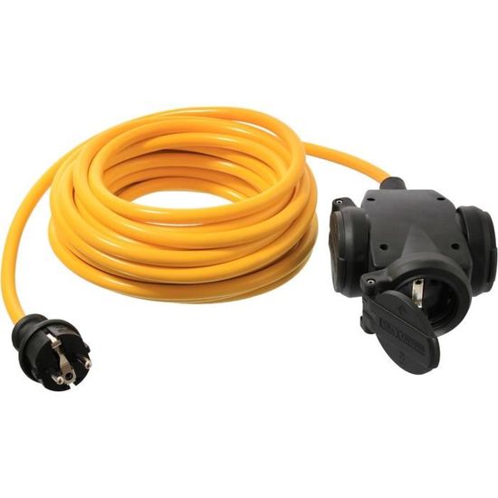 61451 Rallonge Électrique 3 Prises En Caoutchouc K35 At-N07V3V3-F 3G2.5 ...