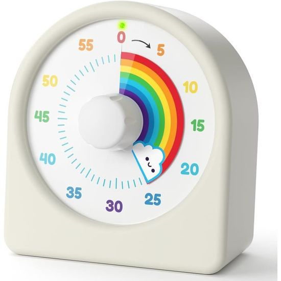 Minuteur Visuel Avec Pause - Pour Enfants, TDAH, Cuisine, Devoirs, Gestion Du Temps Ludique - 2