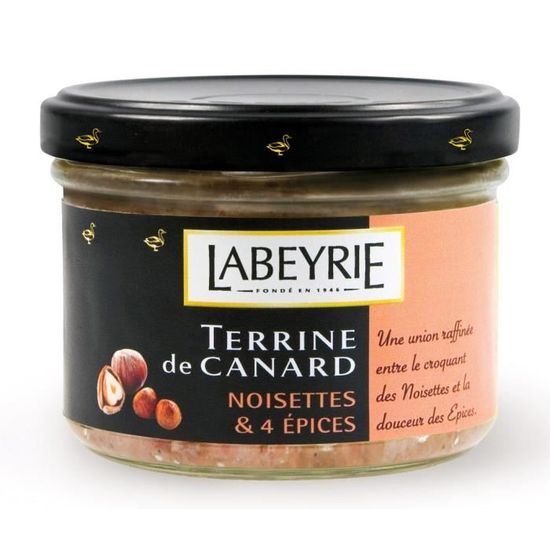 Labeyrie Terrine de canard aux noisettes et 4 épices 170g Cdiscount