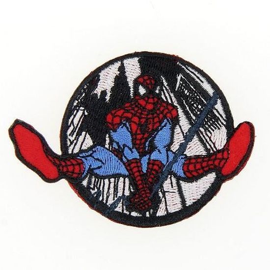 lot de 2 ecussons spiderman thermocollant ou a coudre | LA BIDOUILLERIE à CUXAC D'AUDE