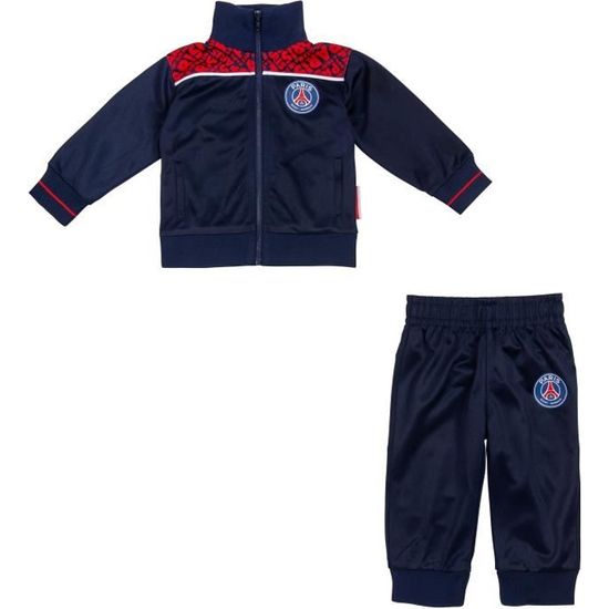 Survêtement Bébé Garçon PSG - Collection Officielle Paris Saint Germain - 100% Polyester