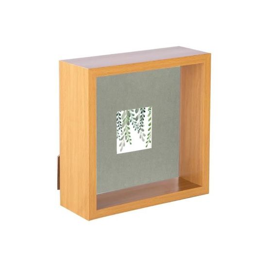 Cadre Photo 3D Boîte Carrée En Chêne - 25 X 25 Cm, Profondeur Ombre - Box Frame Shop - Neuf Scellé