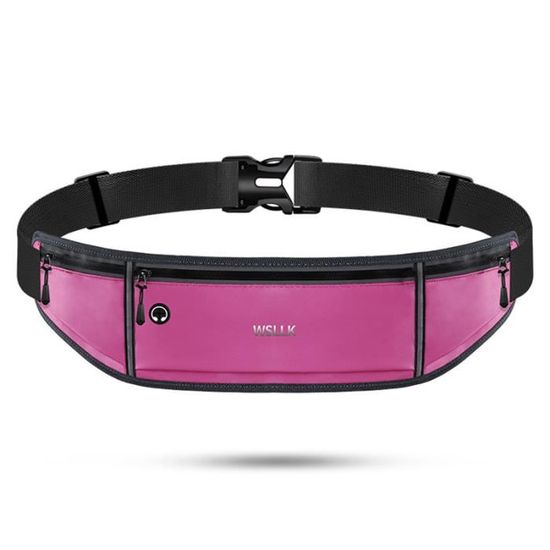 Sac Banane Sport 3 Poches - Réglable à La Taille Ou Poitrine | Étanche Pour Randonnée, Course, Vélo