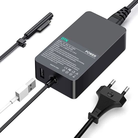 Adattatore di alimentazione 12V 2.58A per Microsoft Surface
