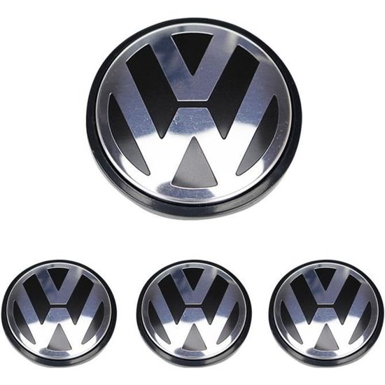 4 x caches moyeux centre roue VW pour Volkswagen 65mm ref. 3B7 601 171