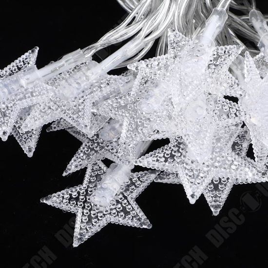 Guirlande De Noël Verte à Bord Blanc - 10 M Avec 48 Nœuds Rouges - Déco Sapin, Escalier, Porte - Pour Intérieur/extérieur