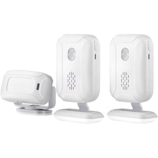 HURRISE Alarme de sécurité à domicile Sirène de lumière sonore sans fil