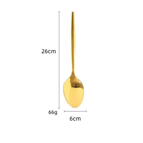 Bistrot couleur Gold Uni, Rose - Cuillère à riz main image 1