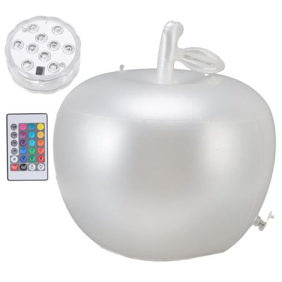 Ballon De Piscine Gonflable LED Avec Télécommande - 30 Cm - 16 Couleurs Et 4 Modes - Étanche - Pour Soirées, Plage, Jardin, Camping - Enfants Et Adultes