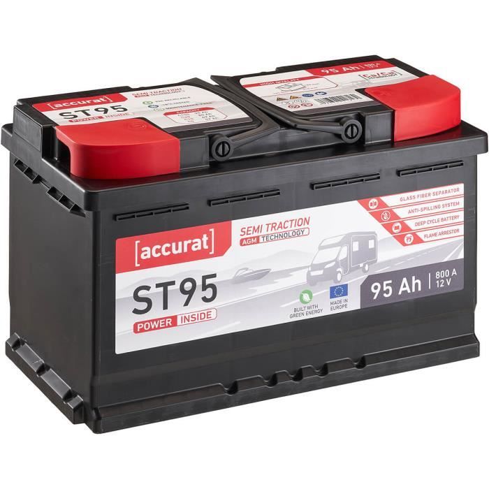 Accurat Semi Traction ST95 AGM Batteries Décharge Lente 95Ah