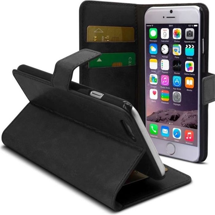 ETUI COQUE HOUSSE PORTEFEUILLE IPHONE 6 + PLUS
