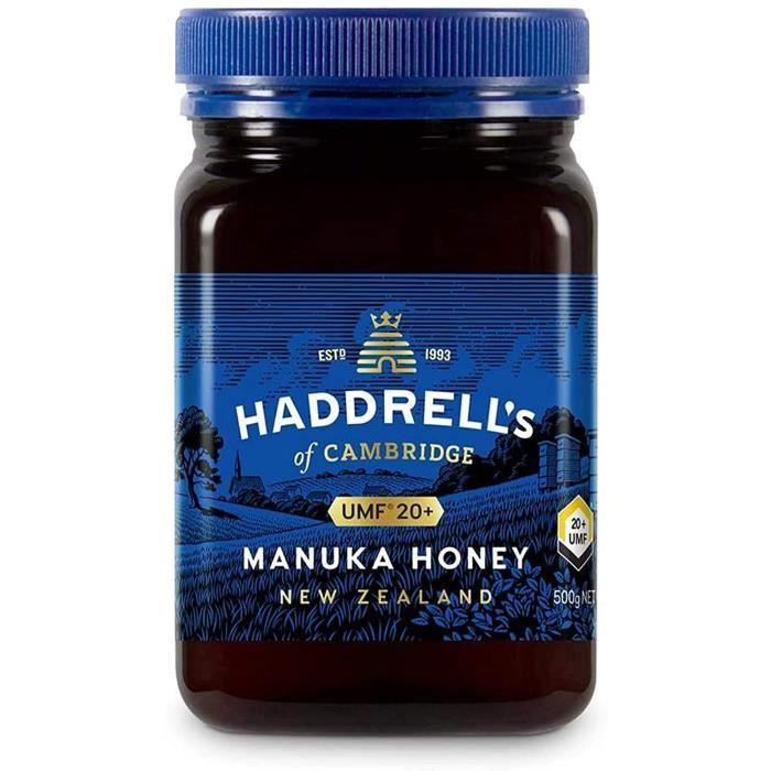 Haddrell's of Cambridge - Miel de Manuka UMF 20+ MGO 850+ - Nouvelle-Zélande Naturels De Première Qualité Miel Manuka - 500 grammes