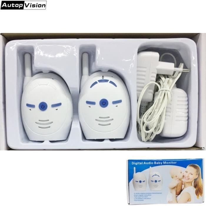 BABY PHONE - ECOUTE BEBE,Moniteur audio sans fil V20 pour bébé Moniteur de sécurité sonore, pour la sécurité des enfants, moniteur