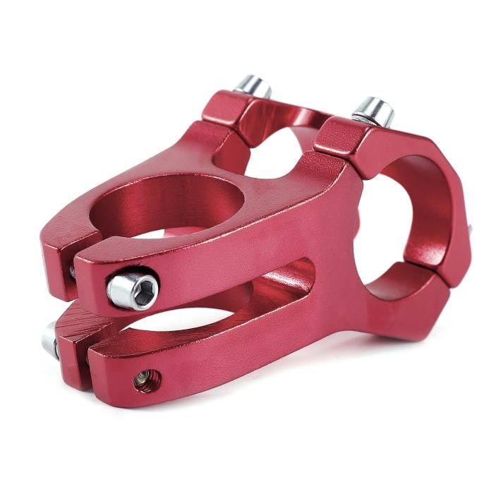 Potence de Vélo Aluminium Rouge L 45mm pour guidon 31,8mm Composant Pièce détachée Cyclisme Vélo tout terrain