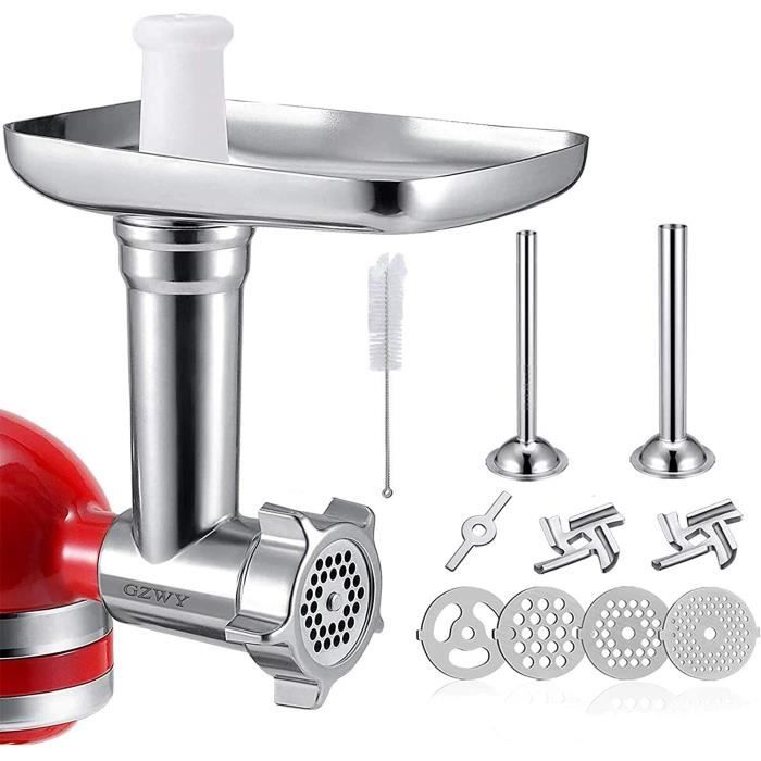 HACHOIR ELECTRIQUE Accessoire hachoir viande Pour Kitchenaid, Acier Inoxydable Hachoir à viande Accessoires de poussoir &32