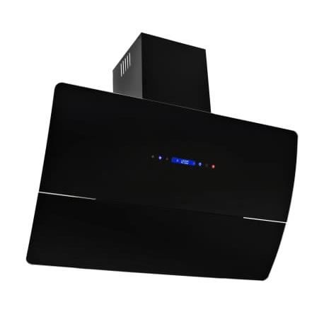 Hotte aspirante murale 90 cm Acier inoxydable et verre trempé HB010