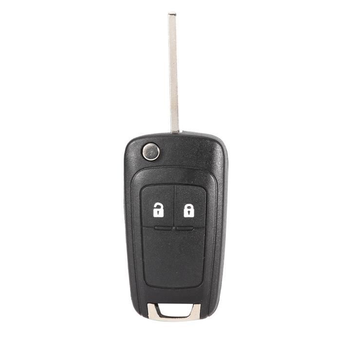Remplacement du boîtier - couvercle du porte-clé à distance pliable par deux boutons, pour Opel Vauxhall Astra