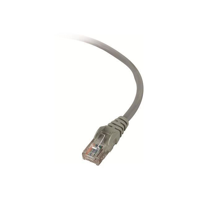 BELKIN Câble RJ45 UTP - CAT5 - Gris - Mâle/Mâle - 50 cm