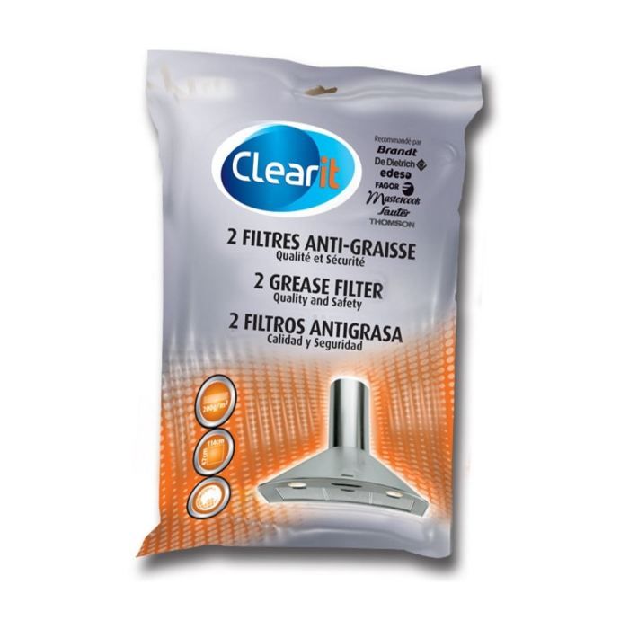 CLEARIT FILTRE ANTI GRAISSE UNIVERSEL