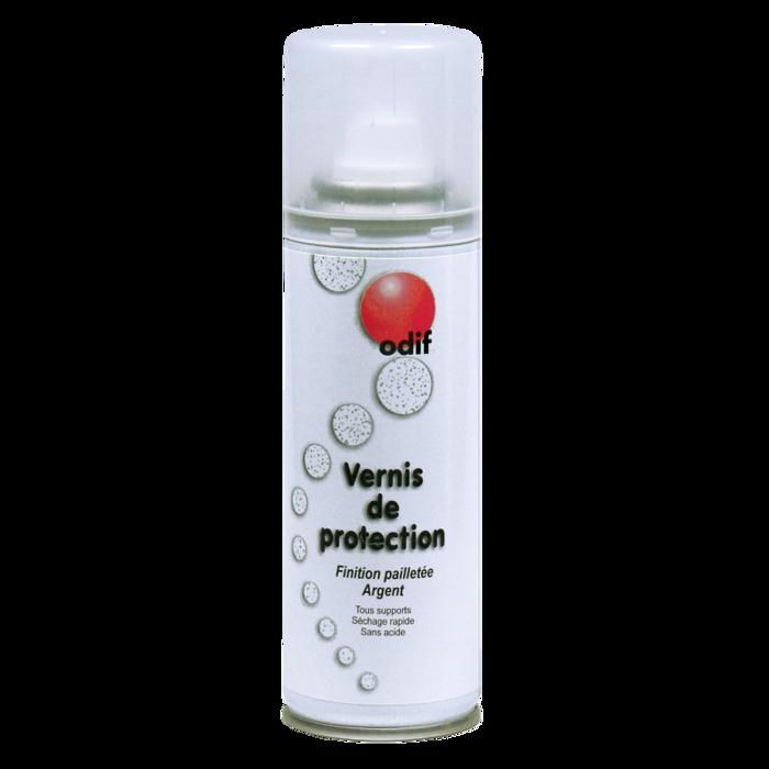 Vernis en bombe - Pailleté argent
