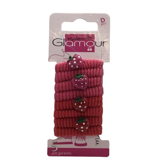 Glamour Mademoiselle Elastiques mousse pour cheveux Lot x6 2 coloris