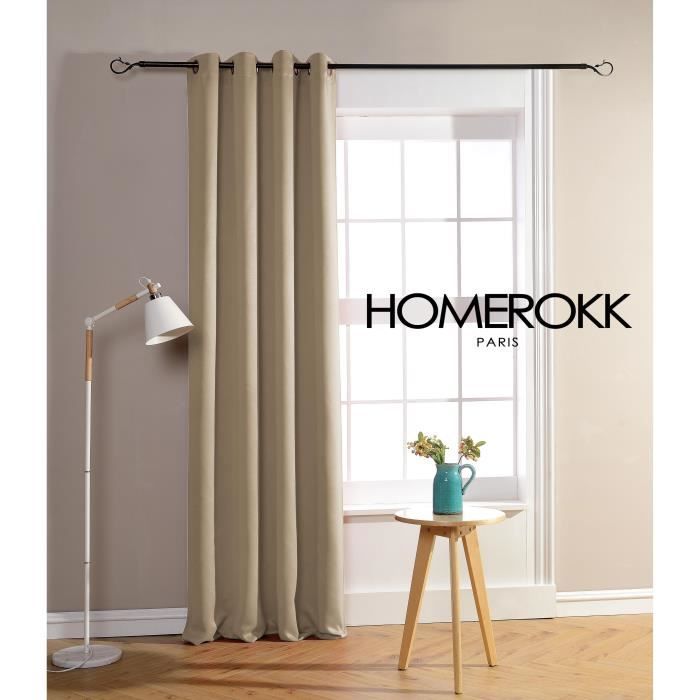Rideau Opaque 140x180 cm BEIGE - HOMEROKK