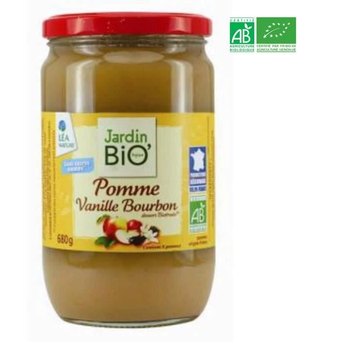 JARDIN BIO Purée de biofruit pomme / vanille - 680g