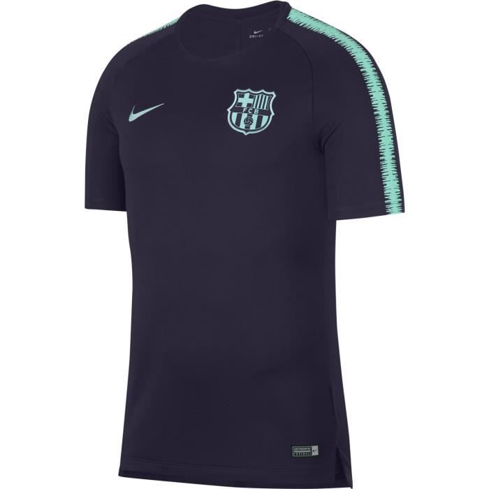 Maillot Nike Maillot Barcelone Training 2018-19 Bleu Homme